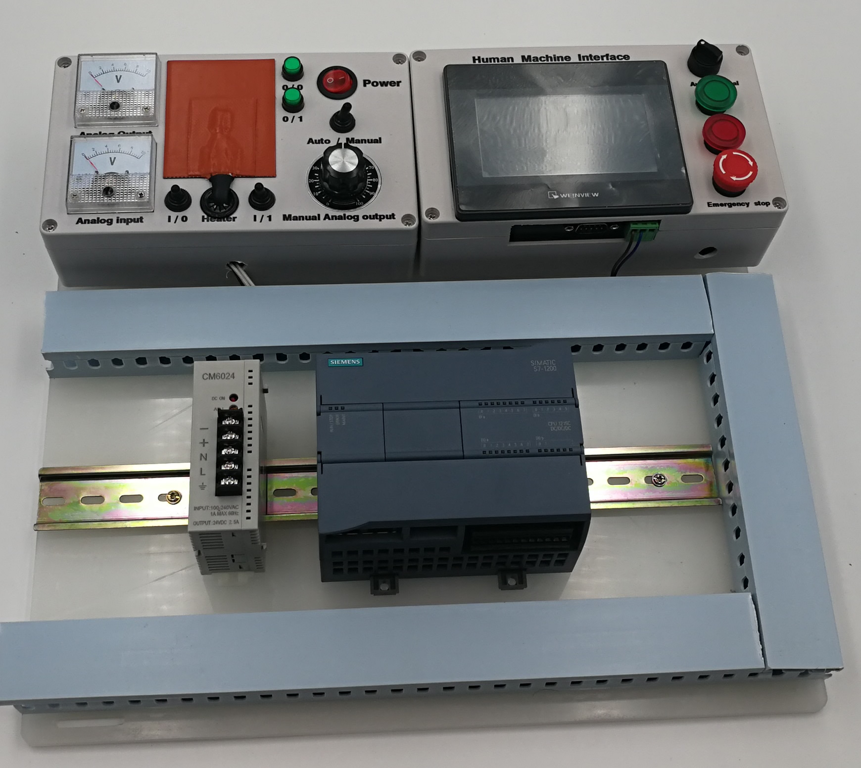 Siemens 1215C Analog HMI Trainer – PLC-Trainer